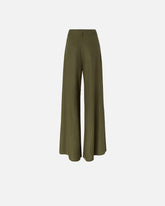 Wide leg linen trousers - | Pinko