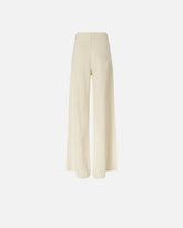 Wide leg linen trousers - | Pinko