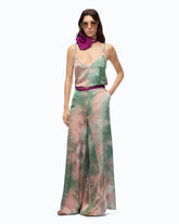 Pantalone in satin dal colore sfumato - | Pinko