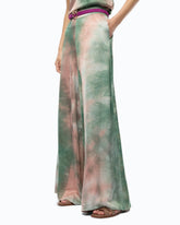 Pantalone in satin dal colore sfumato - | Pinko