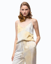 Top in satin dal colore sfumato - | Pinko