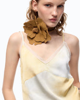 Top in satin dal colore sfumato - | Pinko