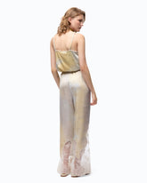 Top in satin dal colore sfumato - | Pinko