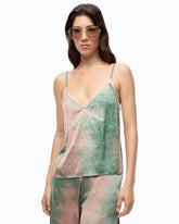 Top in satin dal colore sfumato - | Pinko