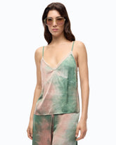 Top in satin dal colore sfumato - | Pinko