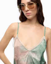 Top in satin dal colore sfumato - | Pinko