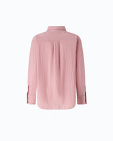 Camicia in tessuto a righe con ricami floreali - | Pinko