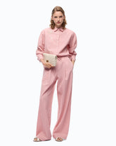 Pantalone a righe con coulisse in vita - | Pinko