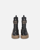 Platform boots with PINKO lettering logo - Black | Pinko