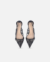 Décolleté slingback a punta in nappa - | Pinko