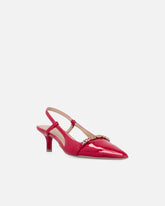 Décolleté slingback a punta in vernice - | Pinko