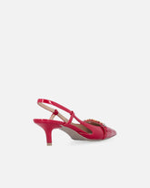 Décolleté slingback a punta in vernice - | Pinko