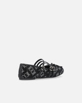 Ballerines Monogram avec strass et nœud sur la pointe - | Pinko