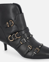 Ankle Boots mit Riemchen und Logo Love Birds - | Pinko