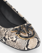 Ballerinas mit Pythonprint und Logo Love Birds - | Pinko