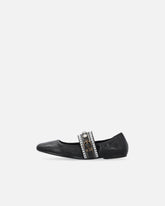 Nappa leather ballerinas with jewel band - | Pinko