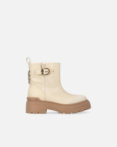 Stivaletto con logo Love Birds in pelle - | Pinko