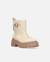 Stivaletto con logo Love Birds in pelle - | Pinko