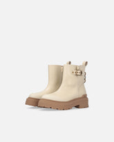 Stivaletto con logo Love Birds in pelle - | Pinko