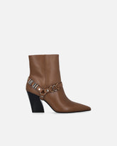 Bottines avec empiècements métalliques et logo Love Birds - | Pinko