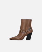 Bottines avec empiècements métalliques et logo Love Birds - | Pinko