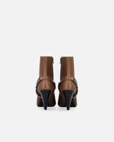 Bottines avec empiècements métalliques et logo Love Birds - | Pinko