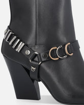 Booties with metal inserts and Love Birds logo - | Pinko