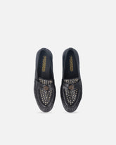 Mocasines con tachuelas y placa logotipo Love Birds - | Pinko