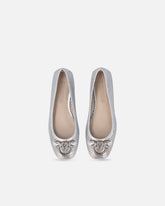 Perforated ballerinas in laminated nappa leather - | Pinko