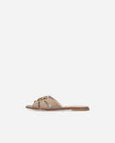 Ciabattine in pelle con logo Love Birds - | Pinko