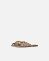Ciabattine in pelle con logo Love Birds - | Pinko
