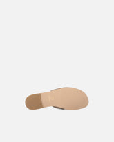 Ciabattine in pelle con logo Love Birds - | Pinko