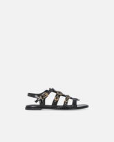 Sandali bassi con cinturini e borchie - | Pinko