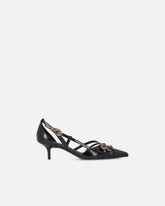 Pumps with straps and jewel studs - | Pinko
