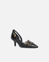 Pumps with straps and jewel studs - | Pinko