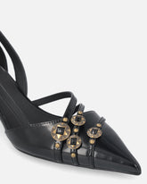 Pumps mit Riemchen und Schmucknieten - | Pinko