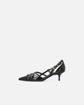Pumps with straps and jewel studs - | Pinko