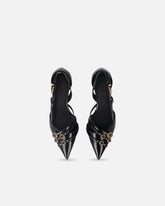 Pumps with straps and jewel studs - | Pinko