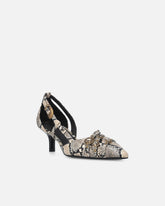 Escarpins à embossage python et clous bijou - | Pinko