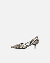 Escarpins à embossage python et clous bijou - | Pinko
