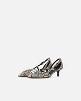 Escarpins à embossage python et clous bijou - | Pinko