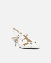 Slingbacks with straps and jewel details - | Pinko