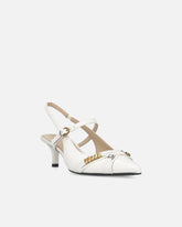 Slingback con cinturini e applicazioni gioiello - | Pinko