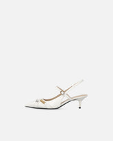 Slingbacks with straps and jewel details - | Pinko