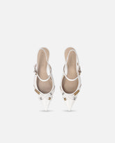 Slingback con cinturini e applicazioni gioiello - | Pinko