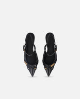 Slingbacks with straps and jewel details - | Pinko