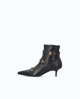 Boots with straps and jewel studs - | Pinko