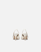 Leather slingbacks with saddlery-inspired details - | Pinko