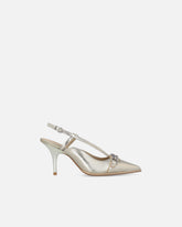 Slingback in nappa laminata - | Pinko