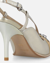 Slingback in nappa laminata - | Pinko